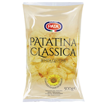 PATA PATATINE CLASSICHE GR.500-FORMATO RISPARMIO - Pata Patatine