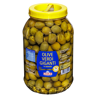 OLIVE VERDI GIGANTI IN SALAMOIA KG.3,8 (NETTO KG.2,250) - 