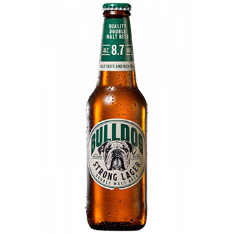BIRRA BULLDOG STRONG LAGER 8.7% CL.33 BOTTIGLIA (x24 min) - Heineken