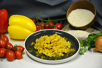 POLLO CON RISO AL CURRY GR.250 - 