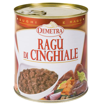 RAGU' DI CINGHIALE GR.820 IN LATTA - Demetra