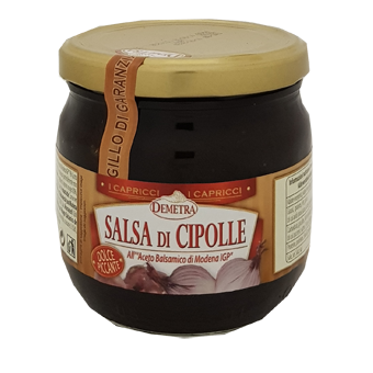 SALSA DI CIPOLLE ALL'ACETO BALSAMICO IN VASO GR.430 DEMETRA - Demetra