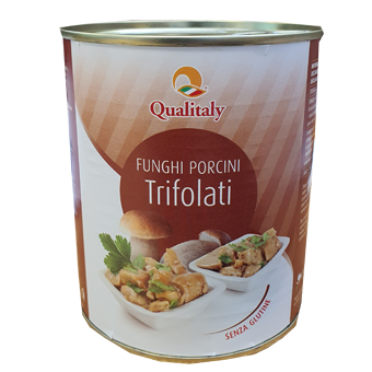 PORCINI TRIFOLATI "QUALITALY" GR.800 LATTA - 