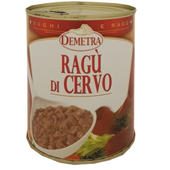 RAGU' DI CERVO IN LATTA GR.820 "DEMETRA" - Demetra