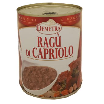 RAGU' DI CAPRIOLO IN LATTA GR.820 "DEMETRA" - Demetra