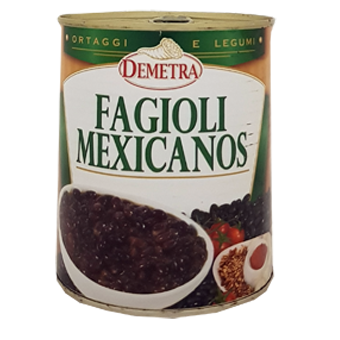 FAGIOLI MEXICANOS GR.900 IN LATTA - Demetra