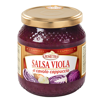 SALSA DI CAVOLO CAPPUCCIO ROSSO VASO ML.580 DEMETRA - Demetra