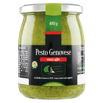 PESTO GENOVESE GR.480 SENZA AGLIO - Compagnia del Pesto Genovese