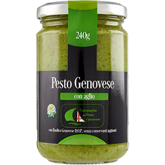 PESTO ARTIGIANALE GR.240 CON  AGLIO - 