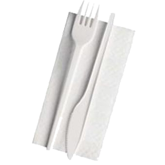 POSATE BIS POSATE+TOVAGL.2 VELI PZ.100 RIUTILIZZABILI - 