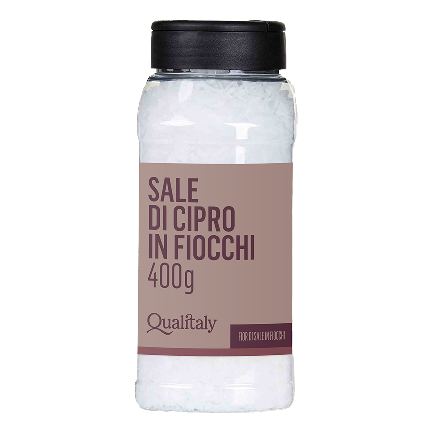 SPEZIE: SALE PIRAMIDALE FIOCCHI BIANCHI VASO QUALITALY GR400 - 