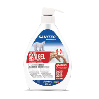 SANI GEL ML.600-GEL DETERGENTE MANI ALCOLICO AZIONE IGIENIZZANTE - 