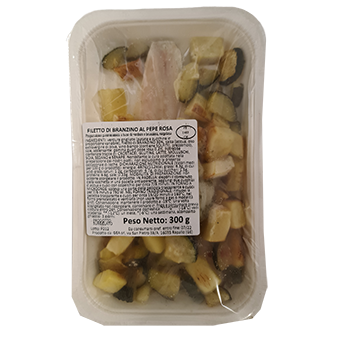 BRANZINO C/PATATE E ZUCCHINE GR.300 - 