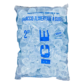 GHIACCIO ALIMENTARE GR.26 CILINDRO 35mm BUSTA KG.2(COCKTAIL) - 