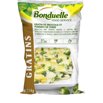 GRATIN BROCCOLI E PATATE PRECOTTI BONDUELLE KG.2,5 - Bonduelle