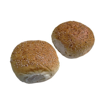 PANE HAMBURGER GR.80 PRETAG.(PZ.40)CON SESAMO DIAMETRO 12 Cm - 