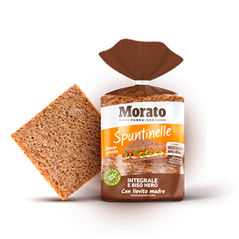 SPUNTINELLE INTEGRALE E RISO NERO MORATO GR.400 (PZ.12) (CT 10 BS) - 