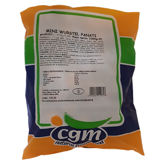 MINIWURSTEL PANATI PREFRITTE KG.1(94 PZ x BS GR.11 CAD.) - 