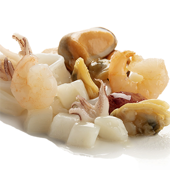 FRUTTI DI MARE PER RISOTTI/SPAGHETTI S/G PREC.IQF GR.800 - 