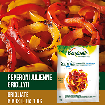 PEPERONI JULIENNE GRIGLIATI KG.1 - Bonduelle